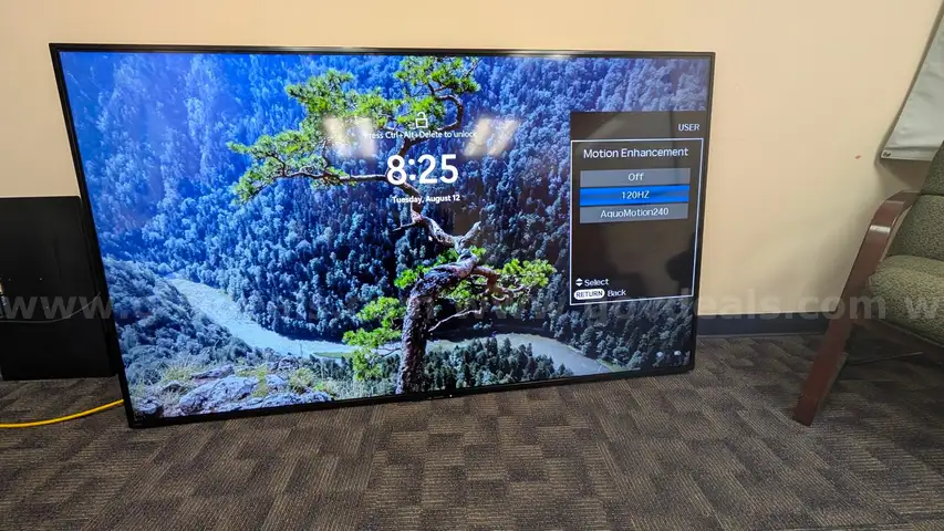 80&#x22; Sharp Aquos TV - Model LC-80LE661U - S/N 608921113 - (Lot2)