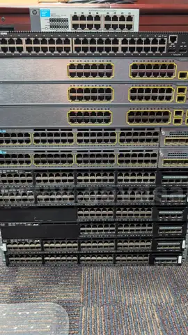 Various Switches - 11 Cisco Catalyst, 1 Dell PowerConnect and 1 HP ProCurve