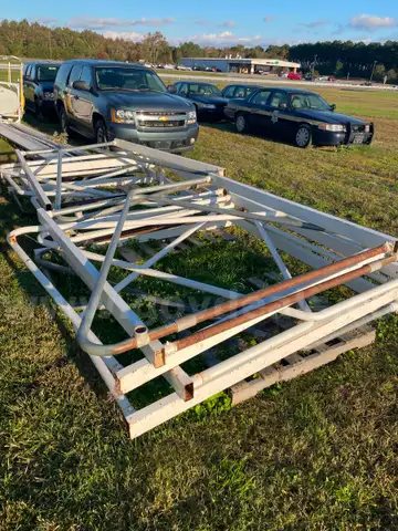 USED STEEL SOCCER GOAL METAL PARTS