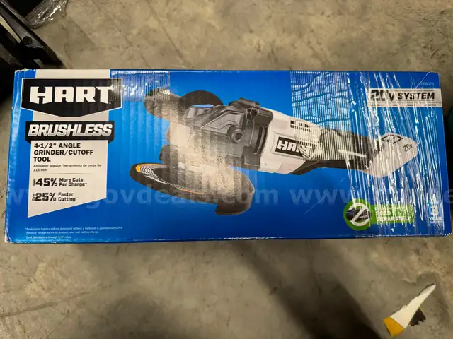 Hart brand Brushless Angle Grinder