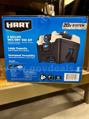 Hart Brand 2 Gallon Wet/Dry Vac Kit