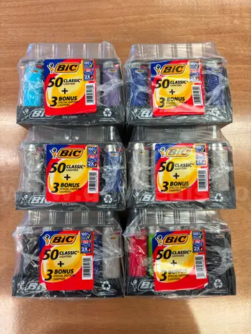 Brand New! 318 BIC Lighters in Retail Packaging
