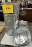 **** LARGE METAL TRASH CANS WITH EXTRA LIDS (1 PALLET) **** (I)