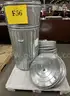 **** LARGE METAL TRASH CANS WITH EXTRA LIDS (1 PALLET) **** (I)