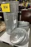 **** LARGE METAL TRASH CANS WITH EXTRA LIDS (1 PALLET) **** (I)