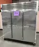 **** TRAULSEN G30010 SOLID DOOR 3 SECTION REACH-IN MOBILE REFRIGERATOR (91&#x22; x 43&#x22; x 83 1/2&#x22;) **** (I)