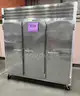 **** TRAULSEN G30010 SOLID DOOR 3 SECTION REACH-IN MOBILE REFRIGERATOR (91&#x22; x 43&#x22; x 83 1/2&#x22;) **** (I)