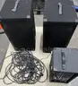 **** PEAVEY XR600G 400-WATT POWERED MIXER WITH 2 SPEAKERS (3 UNITS) **** (I)