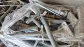 **** SAFWAY GALVANIZED METAL SCAFFOLDING (92.5&#x22; L. x 9&#x22; W.AND 17&#x22; L. x 9&#x22; W.) (4 PALLETS) **** (Y)
