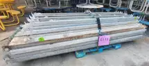 **** SAFWAY GALVANIZED METAL SCAFFOLDING (92.5&#x22; L. x 9&#x22; W.AND 17&#x22; L. x 9&#x22; W.) (4 PALLETS) **** (Y)