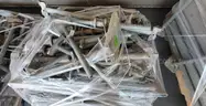 **** SAFWAY GALVANIZED METAL SCAFFOLDING (92.5&#x22; L. x 9&#x22; W.AND 17&#x22; L. x 9&#x22; W.) (4 PALLETS) **** (Y)