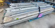 **** SAFWAY GALVANIZED METAL SCAFFOLDING (92.5&#x22; L. x 9&#x22; W.AND 17&#x22; L. x 9&#x22; W.) (4 PALLETS) **** (Y)