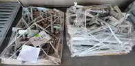 **** SAFWAY GALVANIZED METAL SCAFFOLDING (92.5&#x22; L. x 9&#x22; W.AND 17&#x22; L. x 9&#x22; W.) (4 PALLETS) **** (Y)