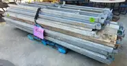 **** SAFWAY GALVANIZED METAL SCAFFOLDING (92.5&#x22; L. x 9&#x22; W.AND 17&#x22; L. x 9&#x22; W.) (4 PALLETS) **** (Y)