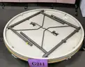 **** VIRCO CORE-A-GATOR 60&#x22; RD. COMMERCIAL LIGHTWEIGHT PLASTIC FOLDING TABLES (2 UNITS) **** (I)