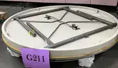 **** VIRCO CORE-A-GATOR 60&#x22; RD. COMMERCIAL LIGHTWEIGHT PLASTIC FOLDING TABLES (2 UNITS) **** (I)