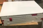**** MAYLINE WHITE C-FILE 5 DRAWER STEEL FLAT FILE CABINETS WITH DUST COVER 7868DG5 FOR 30 x 42 SHEETS (2 UNITS) *** (I)