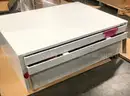 **** MAYLINE WHITE C-FILE 5 DRAWER STEEL FLAT FILE CABINETS WITH DUST COVER 7868DG5 FOR 30 x 42 SHEETS (2 UNITS) *** (I)