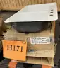 **** WHITE ENAMELED STEEL KITCHEN SINKS WITH 4-FAUCET HOLES (2 UNITS) (32&#x22; x 21&#x22;) **** (I)