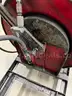 **** METAL RETRACTABLE GREASE HOSE REEL WITH CART **** (I)