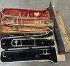 **** ASSORTED BRASS MUSICAL INSTRUMENTS (4 UNITS) **** (I)