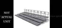 **** STAGING STRAIGHT SEATED RISER SYSTEM WITH GUARD RAILS (2 PALLETS) **** (I)