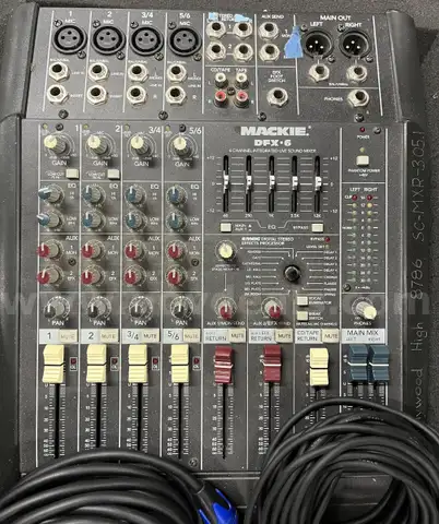 **** MACKIE DFX.6 SOUND MIXER WITH PELICAN 1550 HARD CASE **** (I)