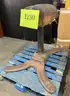 **** MEDART EARLY 20 TH. CENTURY ANTIQUE LEATHER POMMEL HORSE WITH CAST-IRON BASE **** (I)