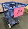 **** HEAVY-DUTY BLUE CUSTODIAL-JANITORIAL CART **** (I)