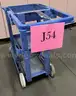 **** HEAVY-DUTY BLUE CUSTODIAL-JANITORIAL CART **** (I)