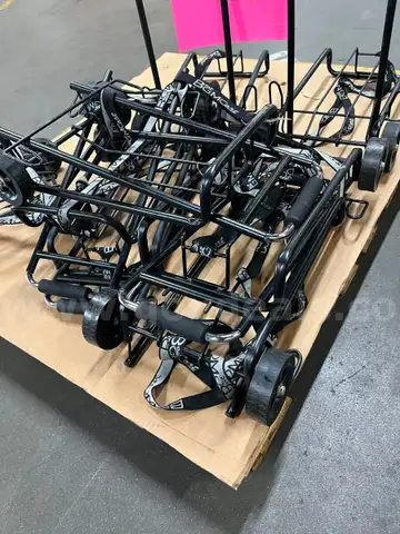 **** FOLDING HAND TRUCK LUGGAGE CARTS WITH BUNGEE CORD (8 UNITS) **** (I)
