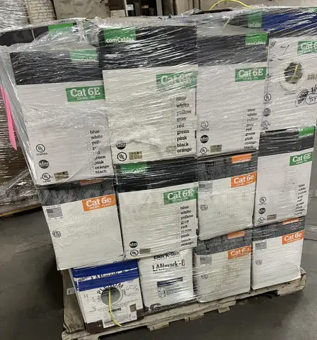 **** ASSORTED CAT-6 CABLES (1 PALLET) **** (I)