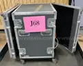 **** VINTAGE DOD 1220 RM 12 CHANNEL PROFESSIONAL MIXER EQUALIZER WITH FLIGHT CASE AND WOODEN DOLLY **** (I)