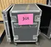 **** VINTAGE DOD 1220 RM 12 CHANNEL PROFESSIONAL MIXER EQUALIZER WITH FLIGHT CASE AND WOODEN DOLLY **** (I)