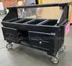 **** CAMBRO BLACK MOBILE FOOD &#x26; BEVERAGE VENDING CART **** (I)
