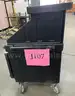 **** CAMBRO BLACK MOBILE FOOD &#x26; BEVERAGE VENDING CART **** (I)