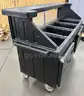 **** CAMBRO BLACK MOBILE FOOD &#x26; BEVERAGE VENDING CART **** (I)