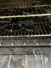 **** WOLF-STAINLESS STEEL 6-BURNER RANGE WITH CONVECTION OVEN AND BACK SPLASH **** (I)