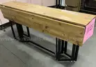 **** EXTENDABLE DROP LEAF FOLDING DINING TABLE (63&#x22; W. x 31 1/2&#x22; D. x 29 1/2&#x22;H.) **** (I)