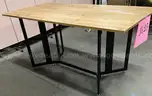 **** EXTENDABLE DROP LEAF FOLDING DINING TABLE (63&#x22; W. x 31 1/2&#x22; D. x 29 1/2&#x22;H.) **** (I)