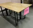**** EXTENDABLE DROP LEAF FOLDING DINING TABLE (63&#x22; W. x 31 1/2&#x22; D. x 29 1/2&#x22;H.) **** (I)