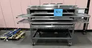 **** LINCOLN- ENODIS PIZZA CONVEYOR GAS OVEN WITH MOBILE STAND AND ACCESSORIES **** (I)