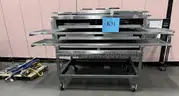 **** LINCOLN- ENODIS PIZZA CONVEYOR GAS OVEN WITH MOBILE STAND AND ACCESSORIES **** (I)