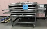 **** LINCOLN- ENODIS PIZZA CONVEYOR GAS OVEN WITH MOBILE STAND AND ACCESSORIES **** (I)