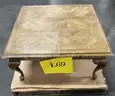 **** 36" SQUARE VINTAGE WOOD COFFEE TABLE **** (I)