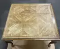 **** 36" SQUARE VINTAGE WOOD COFFEE TABLE **** (I)