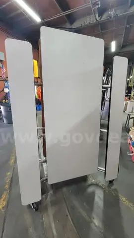 *** FOLDING ROLLAWAY TABLE WITH BENCHES ***