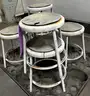 **** 20" METAL BARSTOOLS (6 UNITS) **** (I)