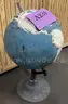**** VINTAGE 1959 AMERICAN PRINTING HOUSE FOR THE BLIND FLOOR PEDESTAL GLOBE **** (I)