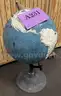 **** VINTAGE 1959 AMERICAN PRINTING HOUSE FOR THE BLIND FLOOR PEDESTAL GLOBE **** (I)